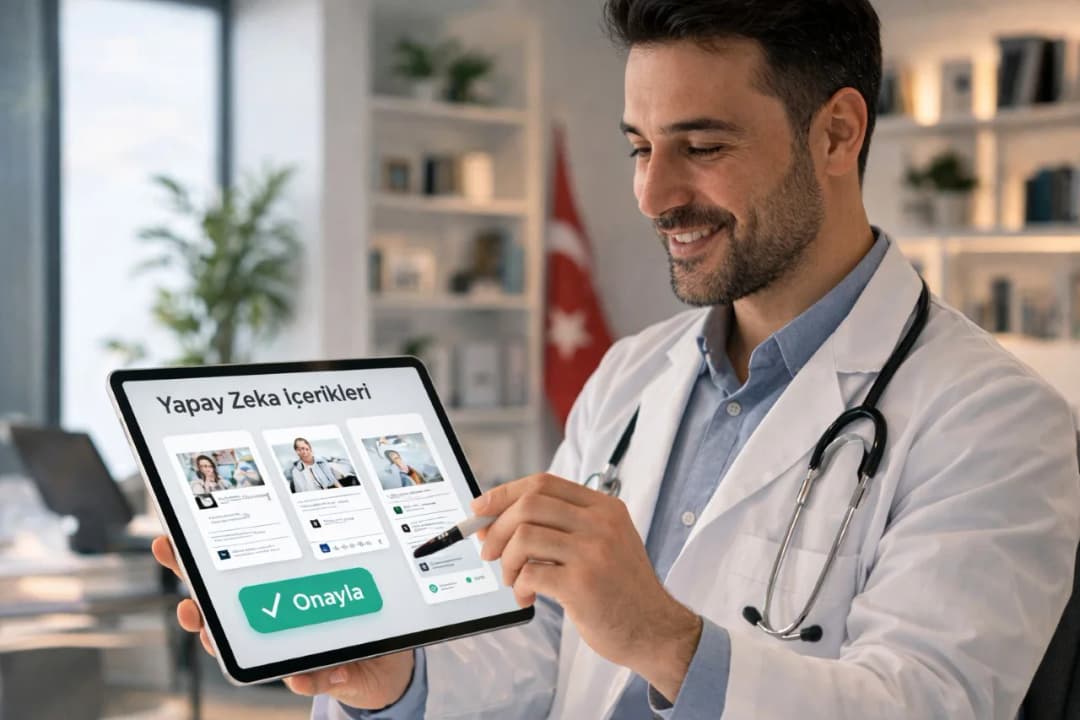 MediSociAI kullanan sağlık profesyoneli